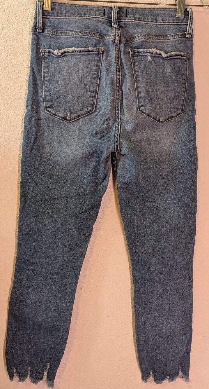 Abercrombie & Fitch Simone High Rise Ankle Button Fly Jeans Women Size 27/4 (448 - Picture 3 of 4